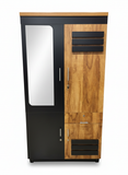 Load image into Gallery viewer, Wardrobe 154 Black 2 Door TWD