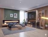 Load image into Gallery viewer, Bedroom Set Black Glozy