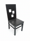 Load image into Gallery viewer, Dining Chair Square BLK