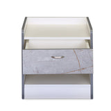 Load image into Gallery viewer, Nightstand White marble