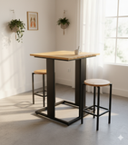 Load image into Gallery viewer, Kitchen Table Square Rubwood