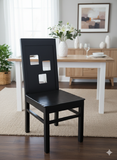 Load image into Gallery viewer, Dining Chair Square BLK