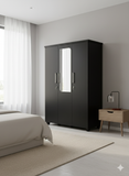 Load image into Gallery viewer, Wardrobe SP Black 3 Door