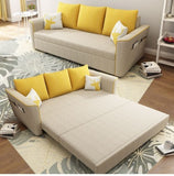 Load image into Gallery viewer, Sofa Cum Bed Biege