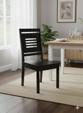 Load image into Gallery viewer, Dining Chair 102 Rub DB BLK