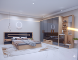 Load image into Gallery viewer, Bedroom Set Black Glozy