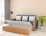 Load image into Gallery viewer, Sofa Cum Bed Blue