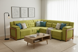 Load image into Gallery viewer, Corner Sofa Green Bird