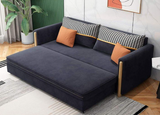 Load image into Gallery viewer, Sofa Cum Bed Dark Blue