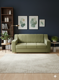 Load image into Gallery viewer, Three Seater Spring Sofa (HR Fabric)
