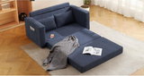 Load image into Gallery viewer, Sofa Cum Bed Navy Blue