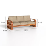 Load image into Gallery viewer, 3 Seater Sofa Natraj