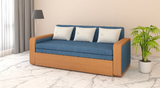 Load image into Gallery viewer, Sofa Cum Bed Blue
