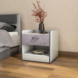 Load image into Gallery viewer, Nightstand White marble