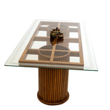 Load image into Gallery viewer, Dining Table Wooden Mahogany DT Piller Round MG