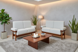 Load image into Gallery viewer, W Sofa Melota pair in a sophisticated contemporary living room