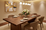 Load image into Gallery viewer, Cadenza solid wood dining table in elegant dining room setting