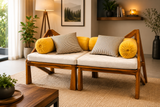 Load image into Gallery viewer, Sofa Dual love seat TEK wood 670010