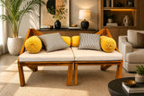 Load image into Gallery viewer, Sofa Dual love seat TEK wood 670010
