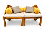 Load image into Gallery viewer, Sofa Dual love seat TEK wood 670010